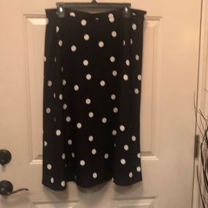VanHeusen Polka Dot Midi Skirt